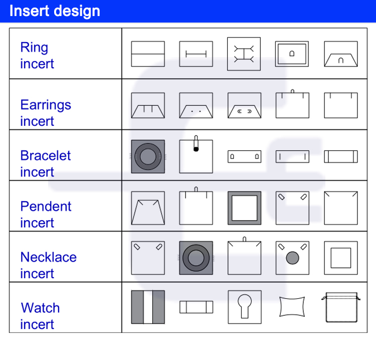 Luxury jewelry drawer box