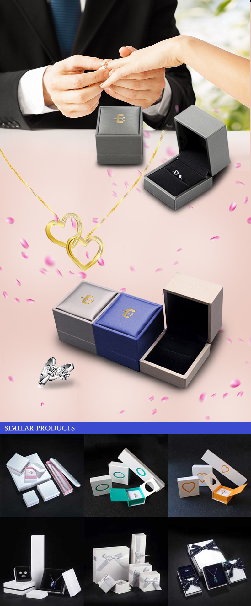 Leather ring boxes wholesale