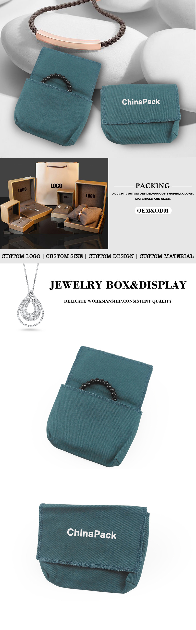 Custom cotton pouches