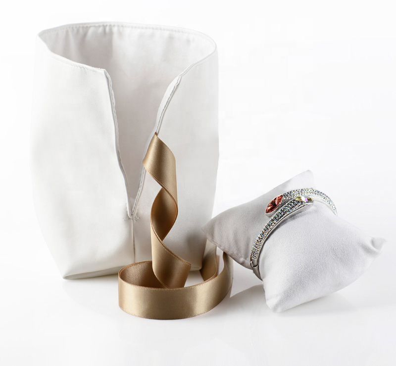 Custom leather drawstring bags