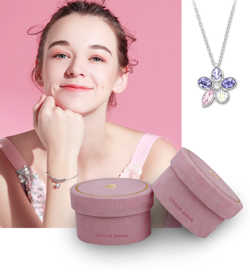 round style cylinder jewelry packaging box