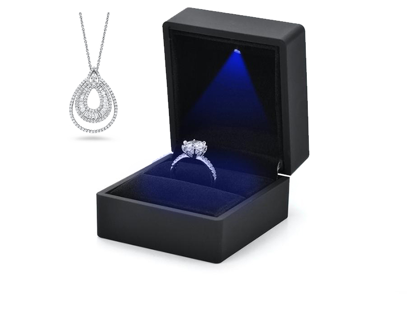 LED light box for jewelry