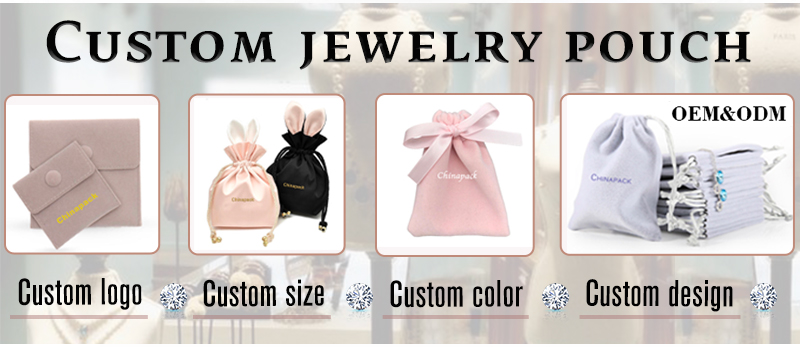 pouch with metal brand