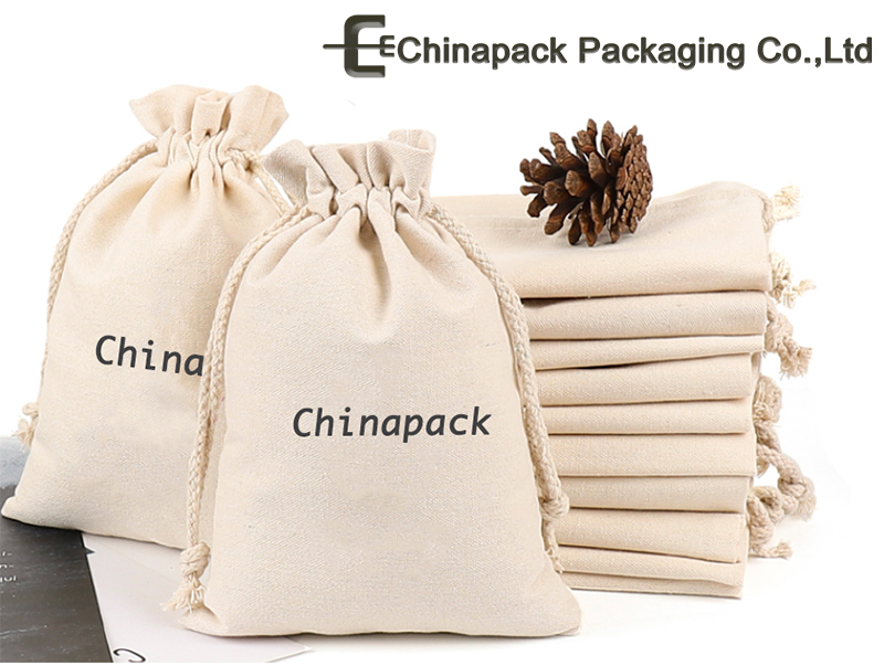 burlap jewelry pouches