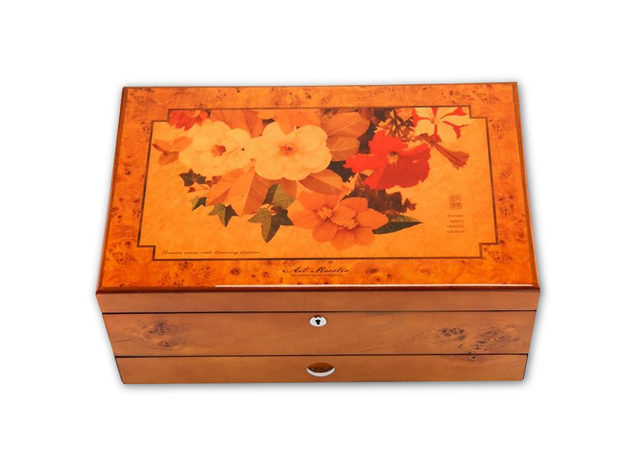 JWB042 wood jewelry box with lock