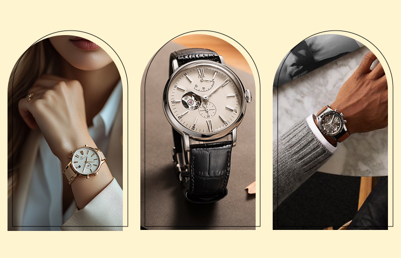 JPF045 Leather watch envelope flap pouch