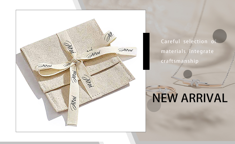 JPF047 Linen jewelry pouch