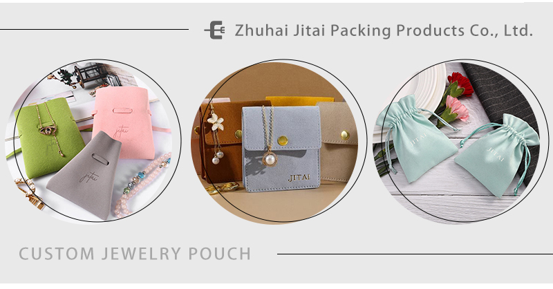 JPF047 Linen jewelry pouch