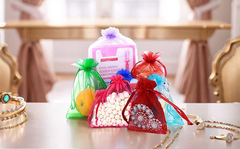 JPD095 Organza drawstring bags