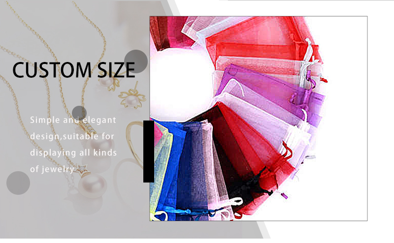 JPD095 Organza drawstring bags