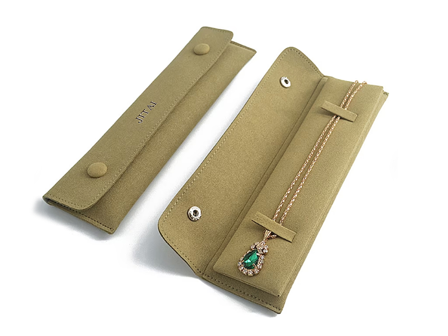 JPF050 Flap microfiber jewelry bag