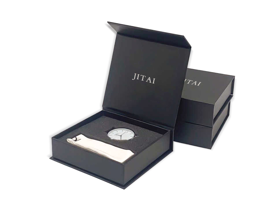 WPP025 Black flap paper box for watch