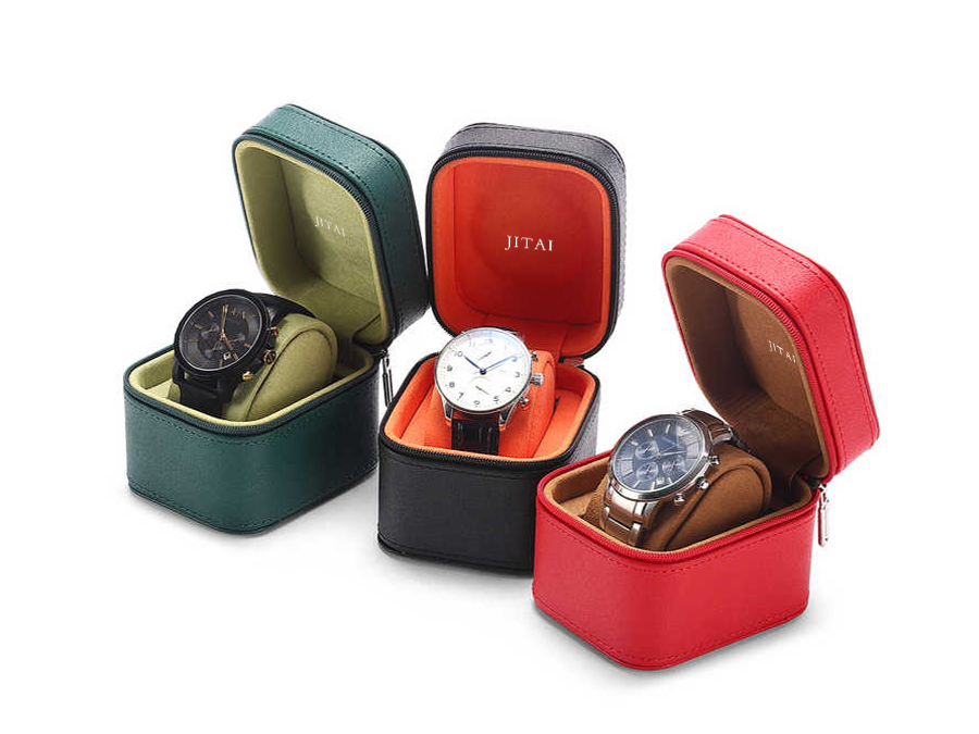 WPB050 leather suede watch packing box