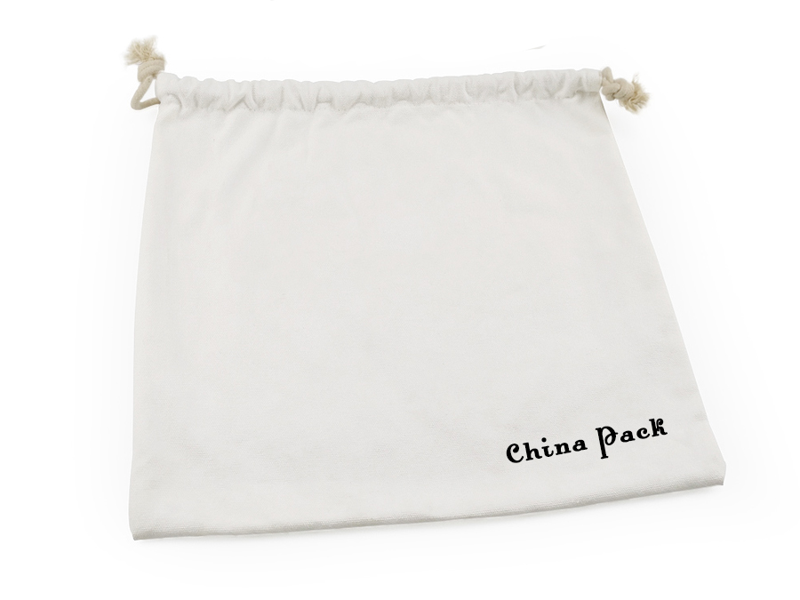 JPD009 white jewellery drawstring pouch