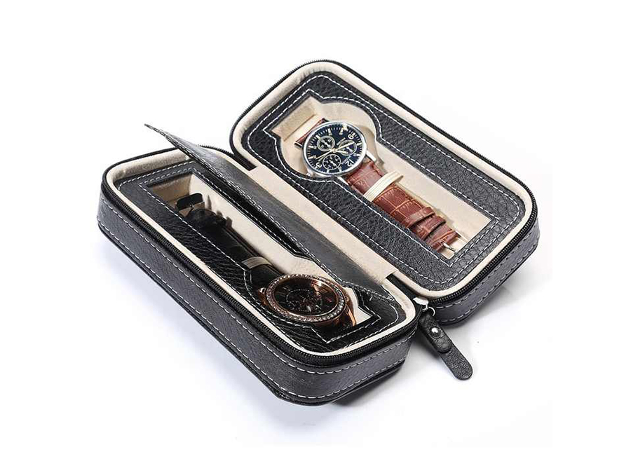 WPB029 logo leather watch box