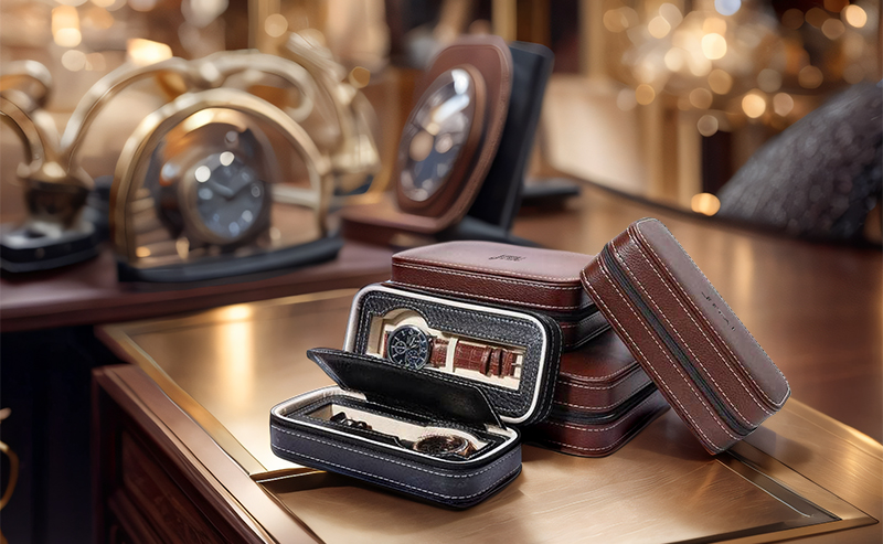 WPB029 logo leather watch box