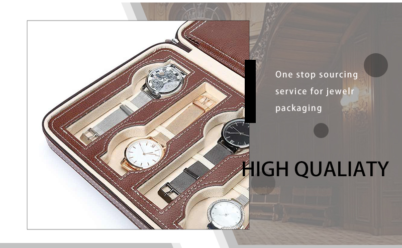 WPB029 logo leather watch box