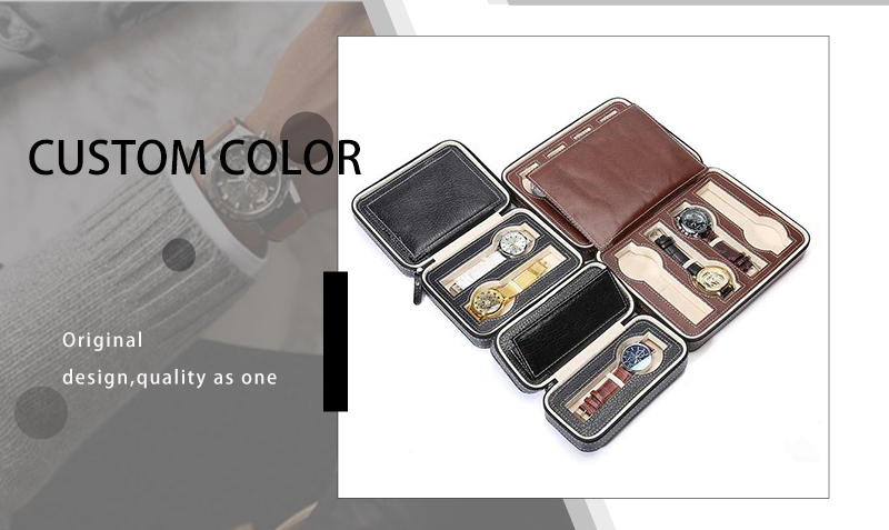WPB029 logo leather watch box